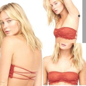 Intimately Free People Lace Terracotta Bralette
